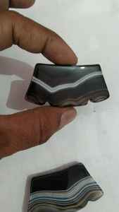 <span class=keywords><strong>Pietre</strong></span> di agata fasciata naturale in dimensioni su misura ideali per designer di gioielli nativi e negozi di perline per la rivendita - Product Image 3