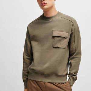 Sudadera de manga larga lisa de tela de algodón hecha profesional para hombre a la venta nuevo diseño sudaderas con capucha sudadera - Product Image 1