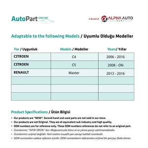 Carrete de gato de ventana trasera para Renault Master-RIGHT (envío desde Turquía) - Product Image 2