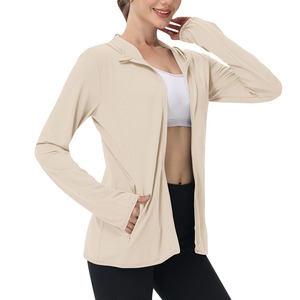 Custom Breathable Spandex/Nylon Plus Size <b>Yoga</b> Top Ladies Fitness <b>Jackets</b> Soft Flexible Gym and <b>Yoga</b> Wear - Product Image 1