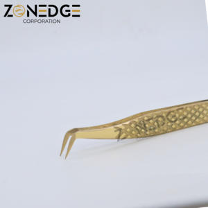 Pince à cils Plasma or de haute qualité Applicateur professionnel de précision d'extension de cils Salon de beauté et fournitures de maquilleur - Product Image 3