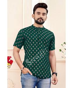 新款流行巴基斯坦阿奇坎男士萨尔瓦尔裤，时尚棉质冬季面料，刺绣现代设计，高品质领口 - Product Image 2