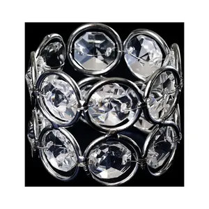 Rond de serviette en métal élégant pour fête de mariage classique moderne nouveau - Product Image 2