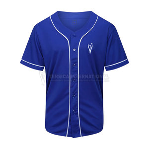 Camiseta de béisbol con logotipo personalizado para uniforme de equipo unisex, camiseta de béisbol de calidad superior transpirable de poliéster suave - Product Image 1