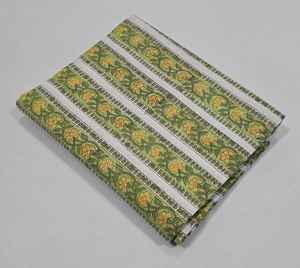 ผ้าฝ้าย100% บล็อกมือพิมพ์ลาย jaipur มรดกทางวัฒนธรรมแบบดั้งเดิมเป็นมิตรกับสิ่งแวดล้อม - Product Image 6