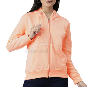 Sudadera con Capucha y Cremallera para Mujer, Invierno, Ecológica, Transpirable, Cómoda, Informal, con Logotipo Frontal Personalizable, Pedidos al por Mayor - Product Image 1