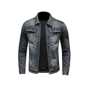 Chaquetas vaqueras de mezclilla con tinte de corbata a la moda clásicas personalizadas unisex para hombre, venta al por mayor, manga Regular con decoración de botones, temporada de invierno - Product Image 1