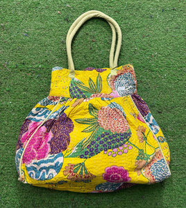 Sac fourre-tout fait main Banjara Kantha Hobo pour femmes, sac à provisions à fermeture ouverte pour toutes les saisons-été automne hiver - Product Image 5