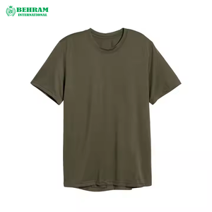 Camisetas de Hombre a la Moda, con Logotipo Frontal, 100% Algodón, Corte Holgado, Tallas Grandes, 210g, Cuello Redondo, Ecológicas, 2025 - Product Image 5