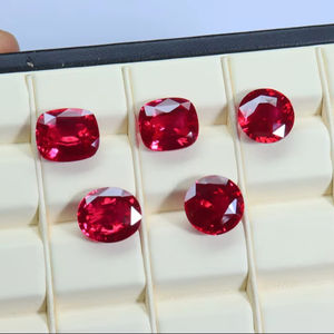 Piedra preciosa de rubelita cultivada en laboratorio, piedra de rubelita sintética facetada suelta, gemas de rubelita de laboratorio para hacer joyas - Product Image 1