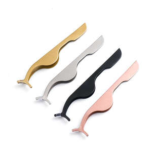 Wholesale Custom Logo Color Bulk Strip Eye Lash <b>Applicator</b> Private Label Stainless Steel Pointed Multifunctional High Quality - Product Image 2