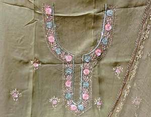 Modern Designer Unstitched Hand Embroidered Party Wear <b>Suits</b> for Women Indian Fashion-Forward Traditional Style Parties - Product Image 2