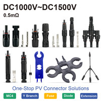 Conector de Fusible en Línea TYPLE para Paneles Solares Fotovoltaicos, 50A, 1000V/1500V, IP67, Impermeable, Retardante de Llama 94 V-0, para Sistemas de Paneles Solares, OEM
