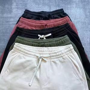 Pantalones Capri Casuales para Hombre, de Felpa de 350 g, con Cordón, Anchos y Holgados, con Logotipo Personalizado, Estilo Hip Hop - Product Image 5
