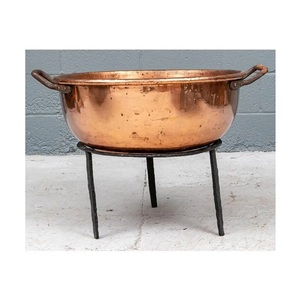 Vente chaude Grande Jardinière En Cuivre Simple Ménage Fournitures De Jardin En Métal Extérieur Grande Jardinière Cuivre Métal Pot De Fleurs avec Support - Product Image 4