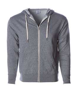 Bella Canvas Men's 3739 Unisex Poly-Cotton Fleece Full-Zipper Hoodies - Product Image 6