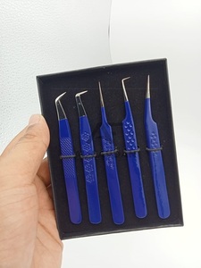 2024 AL FARDAN AF_ET_924 Fibre d'acier inoxydable Logo personnalisé pointe pointue 90 degrés pince à cils de haute qualité - Product Image 3