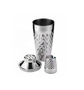 Ensemble de bar fini en cuivre en acier inoxydable moderne de haute qualité ensemble de shaker à cocktail avec accessoires de barre de support en bois - Product Image 1