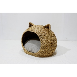 Artex Dong Thap Cozy Cat <b>Cave</b> Plush Kitty <b>Bed</b> with Ears and Tail Design - Product Image 5