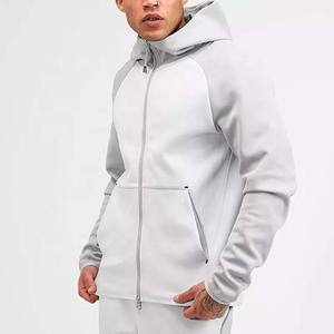 2025ชุดวอร์มผ้าคอตตอนมีฮู้ดสำหรับผู้ชายชุดวิ่งแนวสตรีทมีซิป100% ปักโลโก้ตามสั่งสำหรับฤดูหนาว - Product Image 2