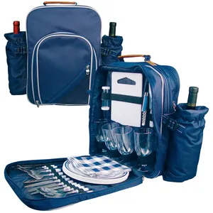 Zaino da Picnic Personalizzato ELLIE per 4 Persone con Accessori Personalizzati per Avventure all'Aperto - Product Image 1