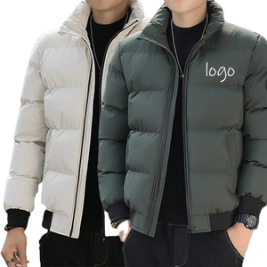 Customized Winter Season Unisex Men's Lightweight Formal <b>Thin</b> Cotton Filled Stand Waterproof Breathable Bomber <b>Jackets</b> Unique - Product Image 1