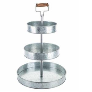 Support à gâteau en bois avec finition nacre pour mariages et fêtes, accessoires de décoration de table d'hôtel - Product Image 6