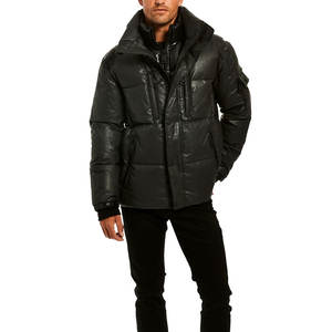 Chaqueta de Burbuja con Capucha Negra de Lona, Transpirable, con Logotipo Personalizado, para Exteriores, Antibacteriana, Precio al por Mayor - Product Image 5