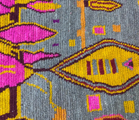 Magnifique tapis Boujaad en rose fuchsia et violet personnalisable tapis Beni Ourain tapis berbères faits à la main décorations tissées pour la maison OEM