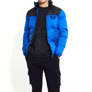 Veste matelassée personnalisée de haute qualité pour hommes avec manches longues et col à capuche vêtements d'hiver produit fini prix de gros - Product Image 1