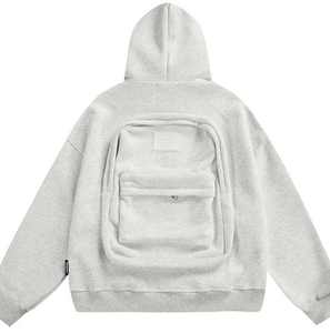 Sudadera con Capucha Personalizada para Niños, Chaqueta con Logotipo Frontal, Estilo Urbano, Corte Regular para Mujer, Talla Grande, 100% Algodón - Product Image 6