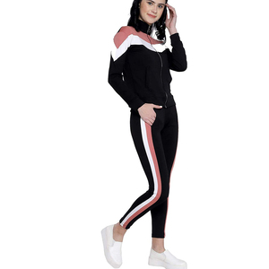 Conjuntos Deportivos de Invierno para Mujer, Talla Grande, Felpa, 100% Algodón, Manga Larga, Diseño Personalizado, Venta al Por Mayor - Product Image 4