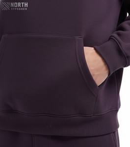 ชุดวอร์มสำหรับผู้ชายชุดวอร์มจั๊มเปอร์แบบสวมหัวมีฮู้ดสำหรับออกกำลังกายวินเทจฟอกสีกรดซีดซีดจาง2ชุดวอร์มหรูหรา - Product Image 4