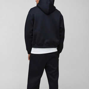 ชุดวอร์มสำหรับฤดูหนาวขนาดใหญ่ของผู้ชายมีฮู้ดสั่งพิมพ์ฉลากส่วนตัวได้แบบเรียบ - Product Image 2