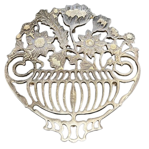 Salvamanteles y Almohadillas para Mesa de Comedor, Salvamanteles y Almohadillas Metálicas de Hierro Fundido con Hoja de Oro para Sartenes y Ollas Calientes, Sin Daños por Calor - Product Image 4