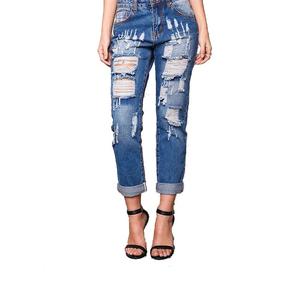 Jeans en denim délavé pour hommes, décontractés, respirants, vintage, personnalisés, en gros - Product Image 2