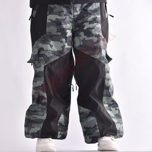 Nuevo pantalón de esquí holgado nieve OEM alta tela elástica poliéster forro de nailon impermeable a prueba de viento transpirable invierno Snowboard - Product Image 2