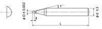 NS TOOL SMEZ120 Micro Edge Z Micro Endmill 0.1mm Dia Plus petit, 1 dent, pour acier prétreffié, Qualité d'ingénierie japonaise supérieure