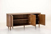 Buffet en teck massif, style moderne minimaliste, meuble de rangement pour salon, salle à manger, bar à domicile, hôtel, meuble TV, fabrication artisanale