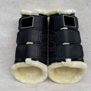 Botas de cepillado de caballos flexibles con ajuste cómodo Botas de cepillado de caballos clásicas para uso diario para seguridad de caballos - Product Image 4