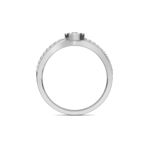 Bague en diamant Infinity Glow SAVANI SONS pour femmes, or massif 14 carats, bande croisée, 0,25 ct de diamants de laboratoire, design classique - Product Image 2