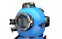 Casque de plongée en eaux profondes US Navy Mark V, cadeau décoratif nautique pour plongeurs sous-marins, impression UV, design moderne en métal, nouvel an