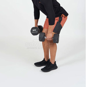 Venta caliente Pantalones cortos de gimnasio casuales Fácil de usar Pantalones cortos de fitness transpirables con color sólido Durable Último diseño al mejor precio - Product Image 4