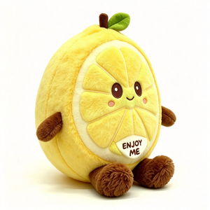 Customized Lemon plush, stuffed lemon toy, citrus fruit plushie, cute lemon slice stuffed animal - Product Image 4