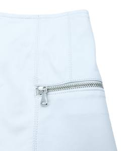 Pantalones cortos de cuero genuino de moda 2025, pantalones cortos de piel de oveja auténtica para mujer de talla grande personalizados para mujer - Product Image 5