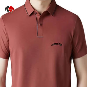 Polo de alto rendimiento para hombre, antiarrugas, transpirable y resistente al sudor, viscosa/poliéster, Media manga informal - Product Image 5