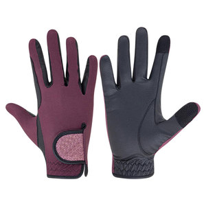 Gants d'équitation pour hommes Meilleur prix Professionnel Meilleure vente Design unique Antidérapant Gant d'équitation à doigts complets en cuir - Product Image 1
