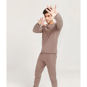 Vente en gros de survêtements deux pièces personnalisés pour hommes 100% en molleton de coton - Product Image 6