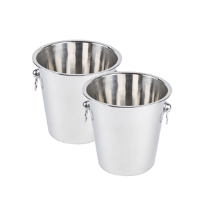 Cubo de hielo de vino de metal galvanizado hecho a mano personalizable surtido de formas/tamaños respetuoso con el medio ambiente moderno lujo más alto bebidas tinas - Product Image 5