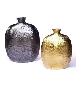 Florero de Metal, jarrones de mesa con acabado Premium para el hogar, centro de mesa, macetas, jarrones decorativos para el hogar y el Hotel, tendencia superior - Product Image 6